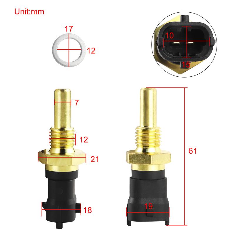 Engine Coolant Water Temperature Sensor Switch for Polaris Sportsman RZR Ranger 450 500 570 800 850 900 1000 4010644 0281002209