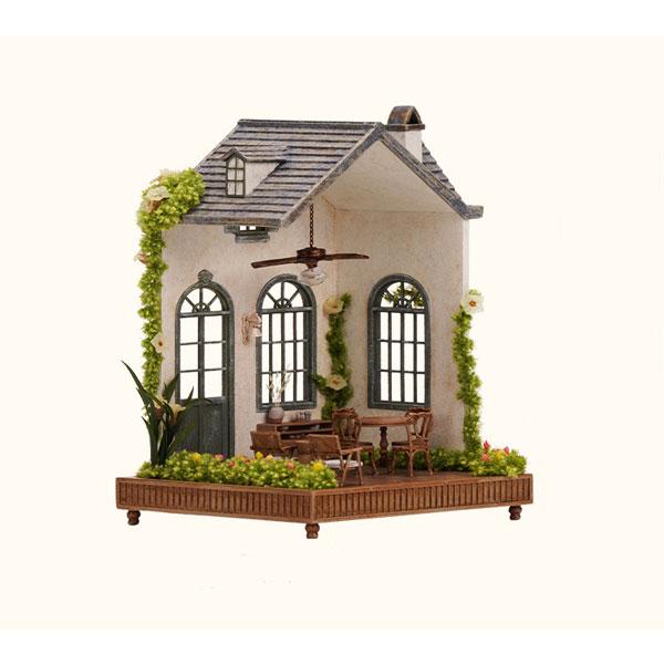 South France Flower House 1/64 Scale Dollhouse Free Shipping In Stock