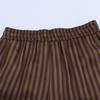 TAOP&ZA Spring/Summer Women's Striped Silk Satin Shirt and Casual Pants Set