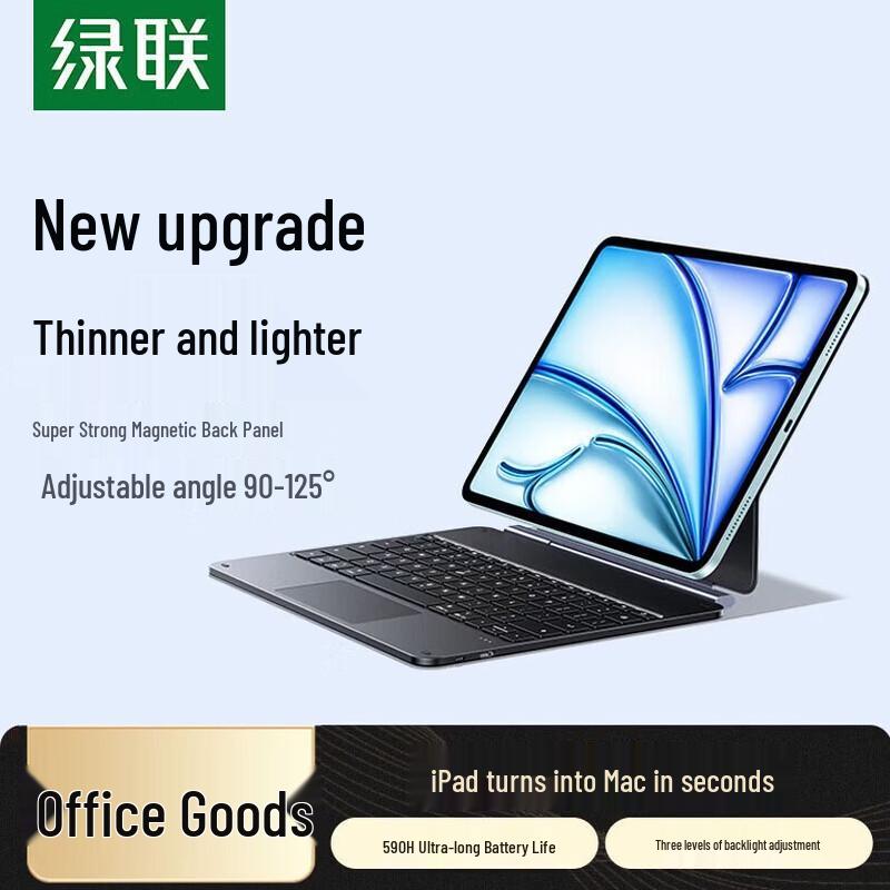 Ugreen Magnetic Keyboard Case for iPad Air 13-inch & iPad Pro 12.9-inch