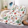Christmas Blanket, Winter Snowflake Holiday Xmas Throw Blanket, Christmas Santa Claus Blankets Snowflake Xmas Throw Blankets