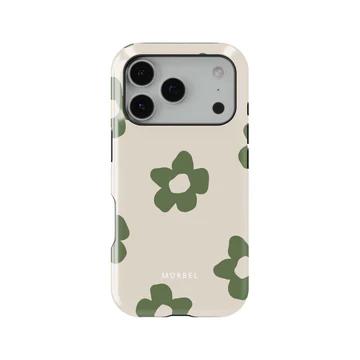 

Стильный чехол Y2K с зелеными цветами для iPhone 17 17e 16e 16 15 14 13 12 11 X XS XR XSMAX 7 8 Air Pro Max Plus Двухслойный iPhone 11