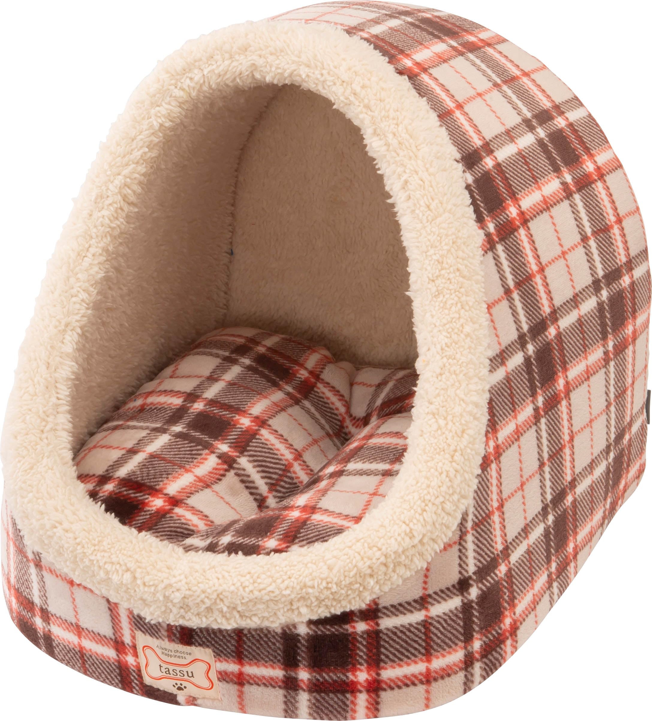 

Den Cuddler Gluck Pet Bed Plaid Pattern Tassu 168-6432A3 серый