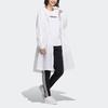 Adidas Neo Mid-Length Solid Color Sports Hooded Windbreaker Jacket Women Outerwear White HM7415