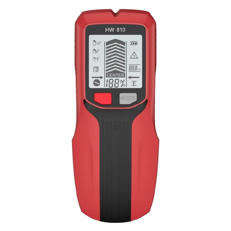 

Lightweight 5 in 1 Wall Detector for Quick and Easy Detection of Metal Cables Wood and Structural Studs Wall Scanner червоний