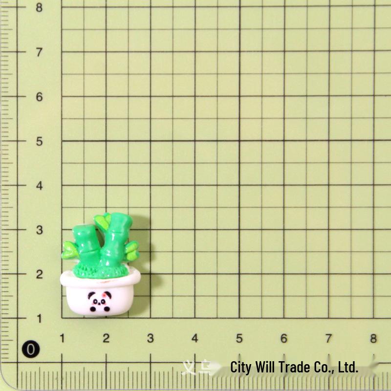 Cartoon Tulip Flower Pot Resin Accessories: Phone Case, Hair Clip, Clog Shoe Decor & Car Interior Ornaments