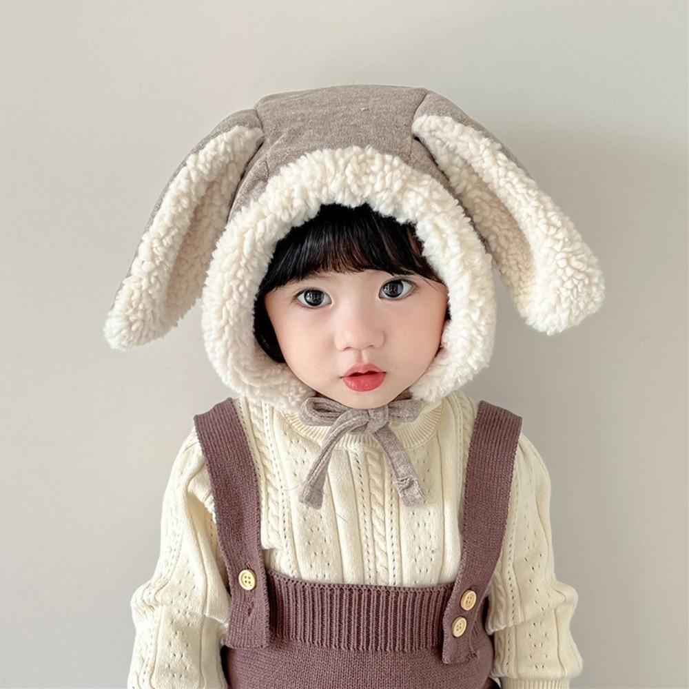 Cute Baby Beanie Cap Winter Ear Protection Hat Lovely Rabbit Ear Hat  Kids