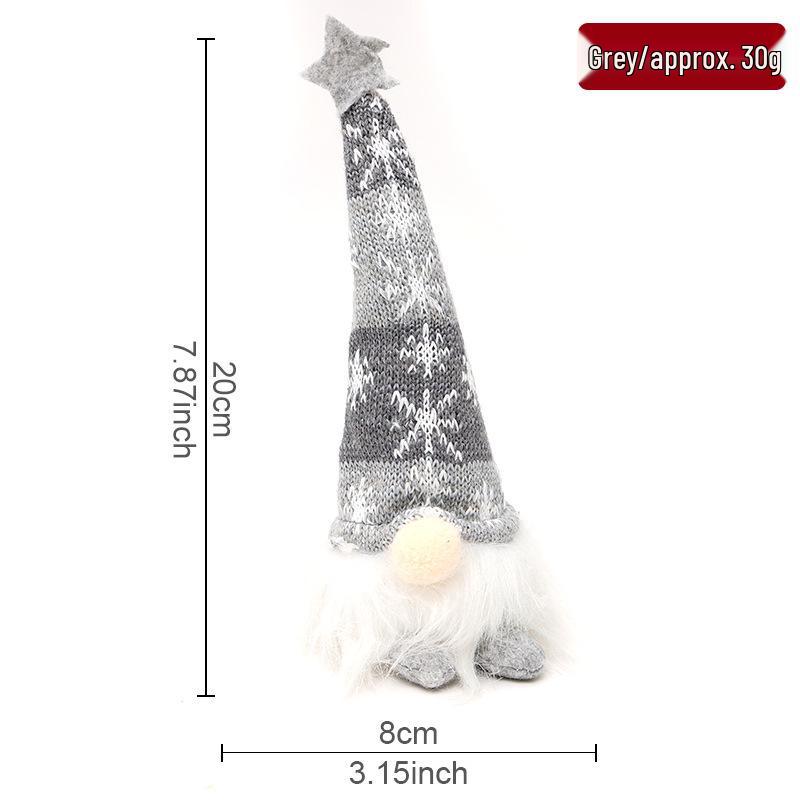 

Светящаяся рождественская кукла-гном Цяодин с подсветкой на шляпе