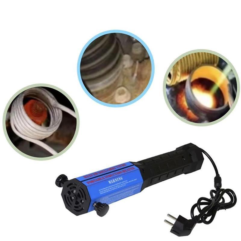 Flameless Heat Induction Heating Machine 1300W 220V Auto Car Repair Tool With 8 Coils EU Plug Kit Heater-B61B