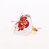 Personality Chinese-Style Drip Oil Peking Opera Facial Makeup Alloy Finger Rings Adjustable Jewelry Gift