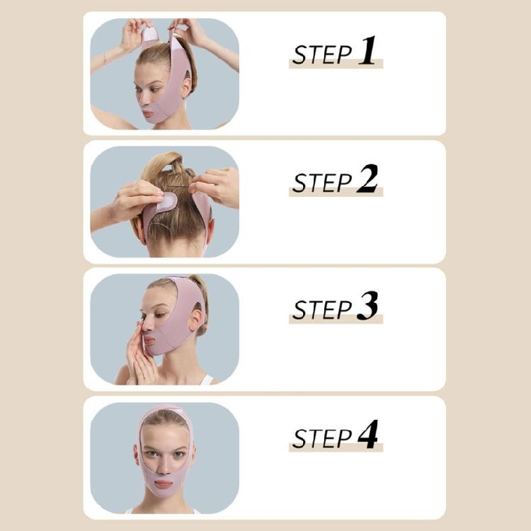 Wiederverwendbare V-Line Lifting-Maske mit Kinnband zum Schlafen, Gesichtsstraffungsband V-Form Schlankheits-Gesichtsmaske zur Vorbeugung von Hängewangen