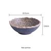 ZISIZ Nordic Stone Pattern 3-Compartment Ceramic Sauce Dish