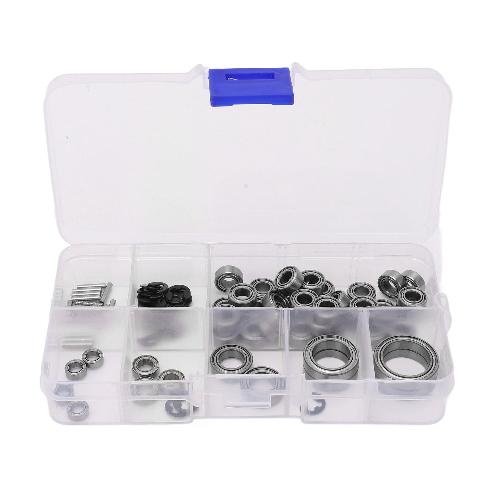 

RC Bearing Kit Stainless Steel High Hardness Wear Resistant Box Packed RC Crawler Bearing Set for