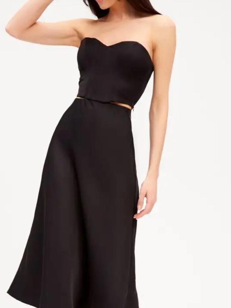 2024 French High-End Satin Bodycon A-Line Fishtail Midi Skirt for Women
