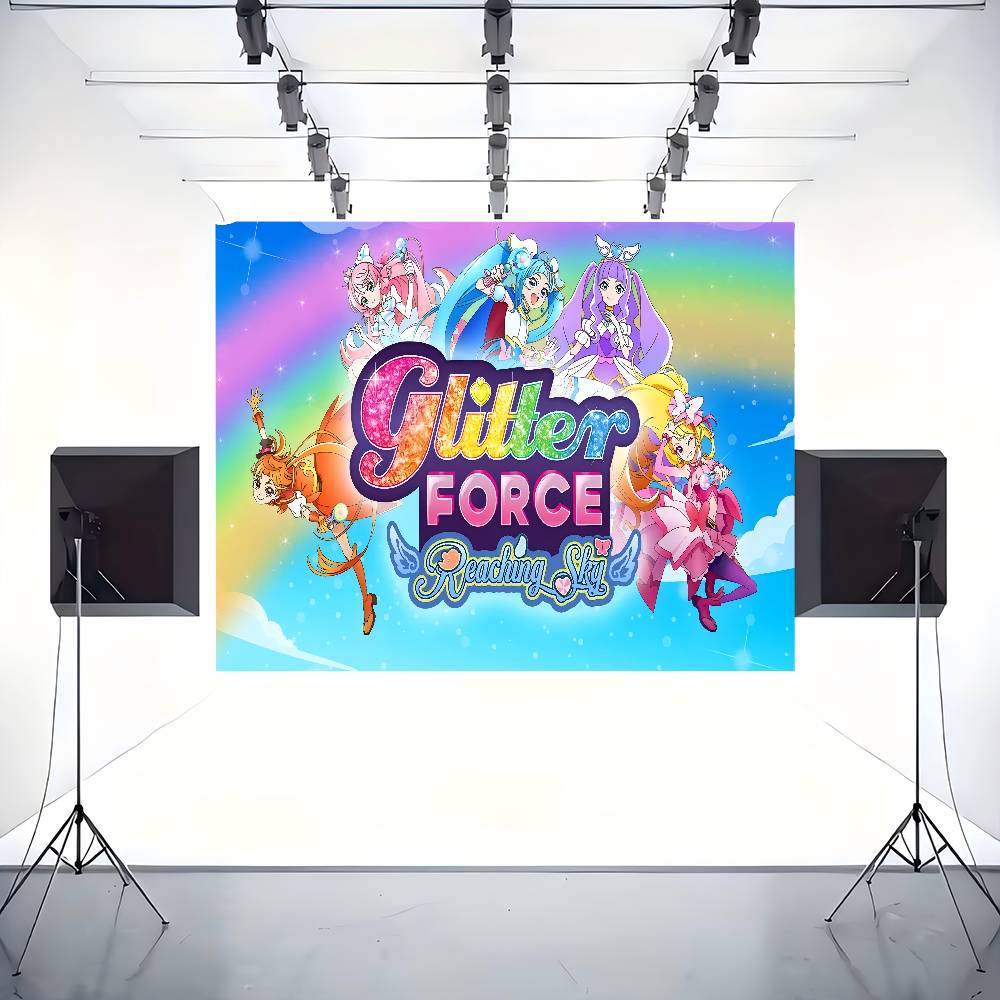Anime Hirogaru Sky Background For Photography Bunny Easter Eggs Vintage Wood Board Kids Birthday Party Decor Backdrops