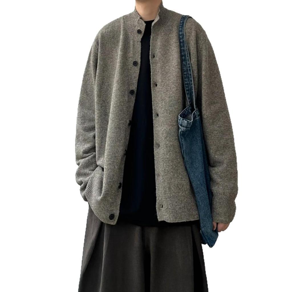 Unisex Trendy Retro Loose-Fit Cardigan Sweater for Autumn