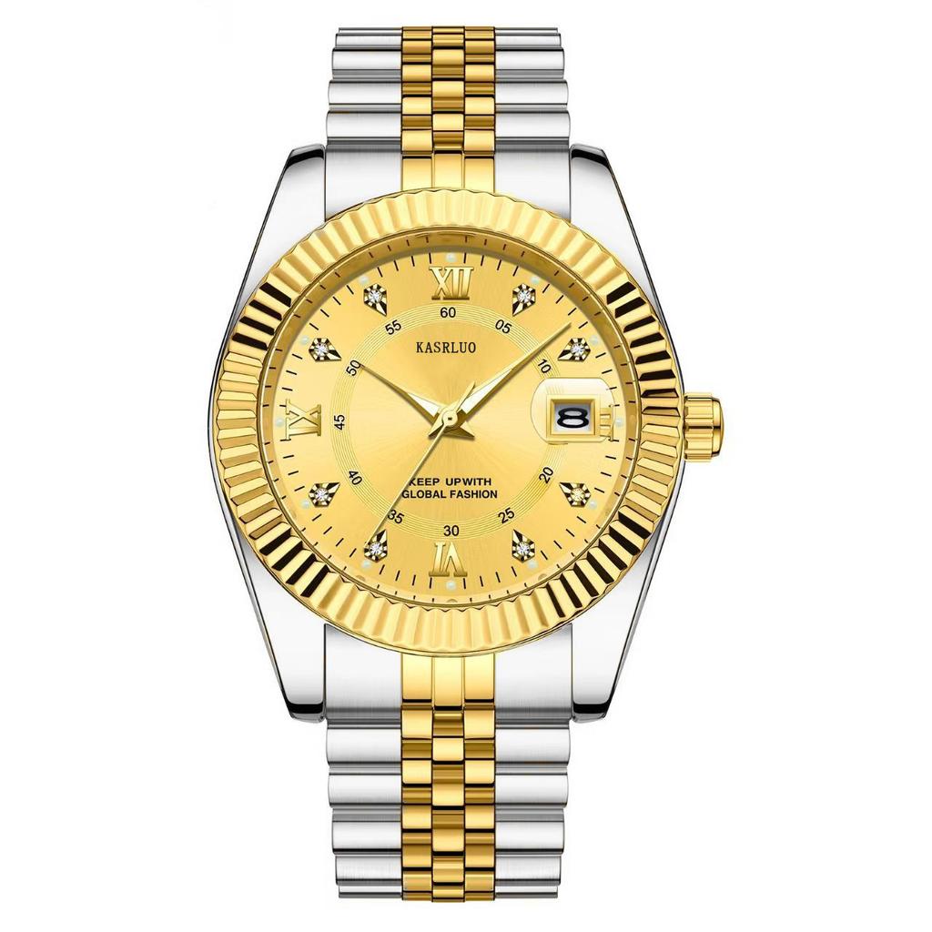 Men's Calendar Steel Belt Watch Elegant Casual Versatile Men's Watch Hot Sale