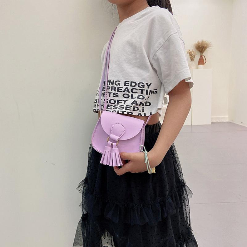 PU Leather Children Small Shoulder Bag Cute Princess Accessories Kids Coin Purse Handbags Cute Girls Baby Crossbody Bags