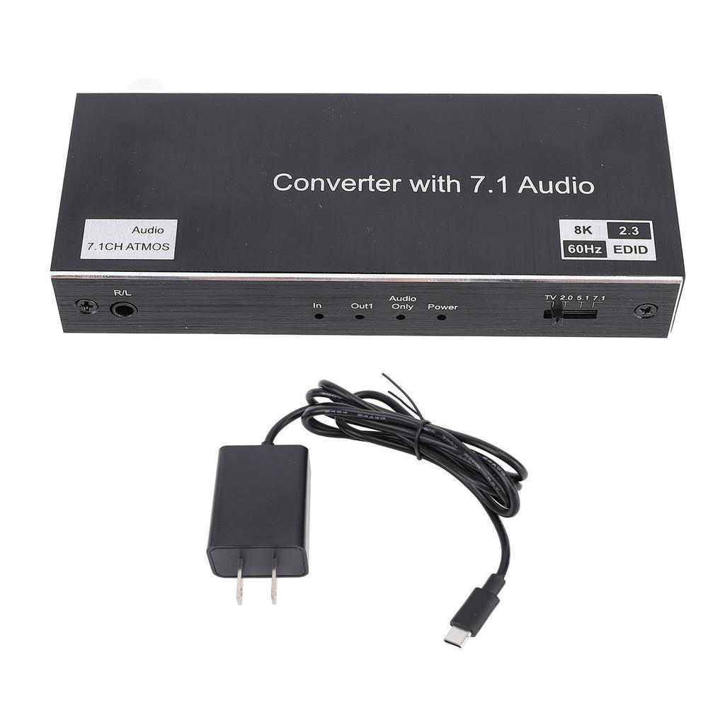 8K 3D HD Display Interface Splitter 40Gbps 1 in 2 Out HD Multimedia Interface Splitter for HDTV STB