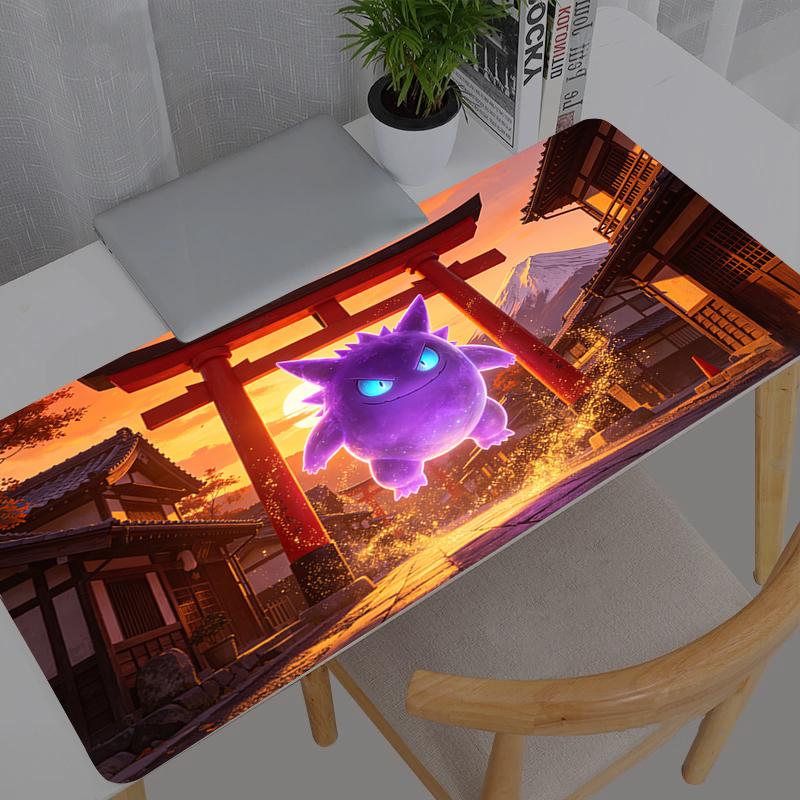 Large Esports Mouse Pad Smooth Flexible Pokemon Pikachu Gengar Rubber Gamer PC Computer Keyboard For CSGO Kawaii Mosuepad