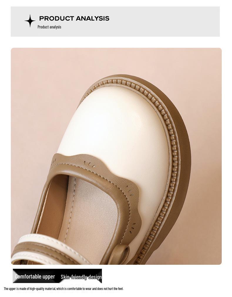 Girls' Soft Sole Leather Princess Shoes for Toddlers (Ages 3-12) - Spring & Autumn