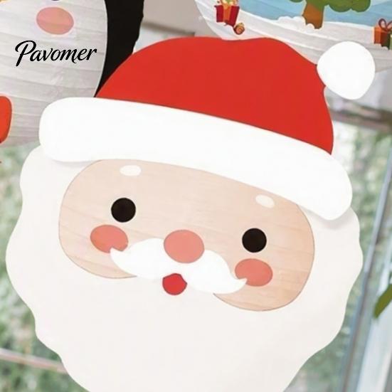 Snowman Ceiling Ornaments 6Pcs Christmas Cartoon Paper Lanterns, Santa Penguin Reindeer Decorative Lantern Sets Hanging Decor for Store Window,