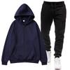 Unisex Fleece Hoodie + Black Joggers Two-Piece Set