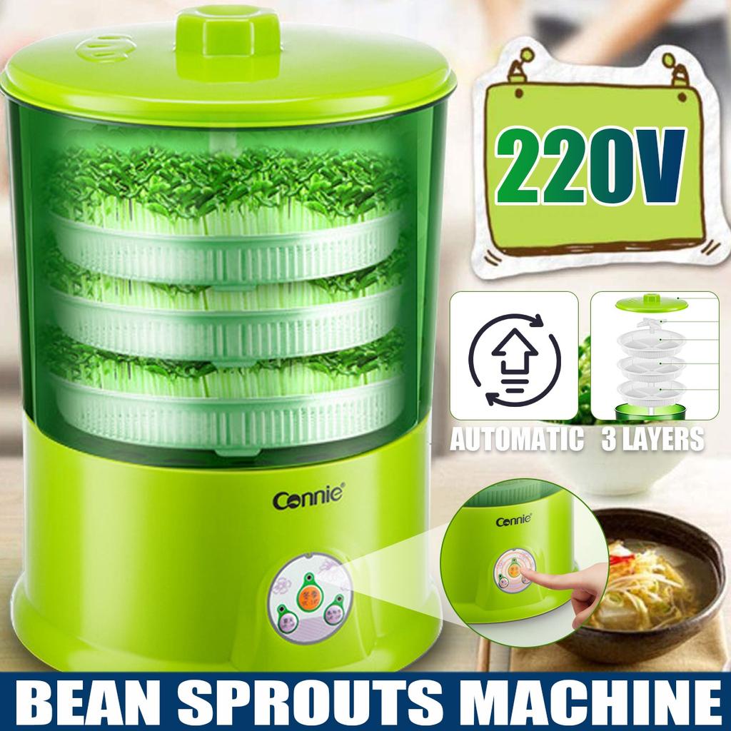 Buy 3 Layers Bean Sprout Machine Electric Seed Sprouter DIY Bean Sprout Maker Thermostats at
