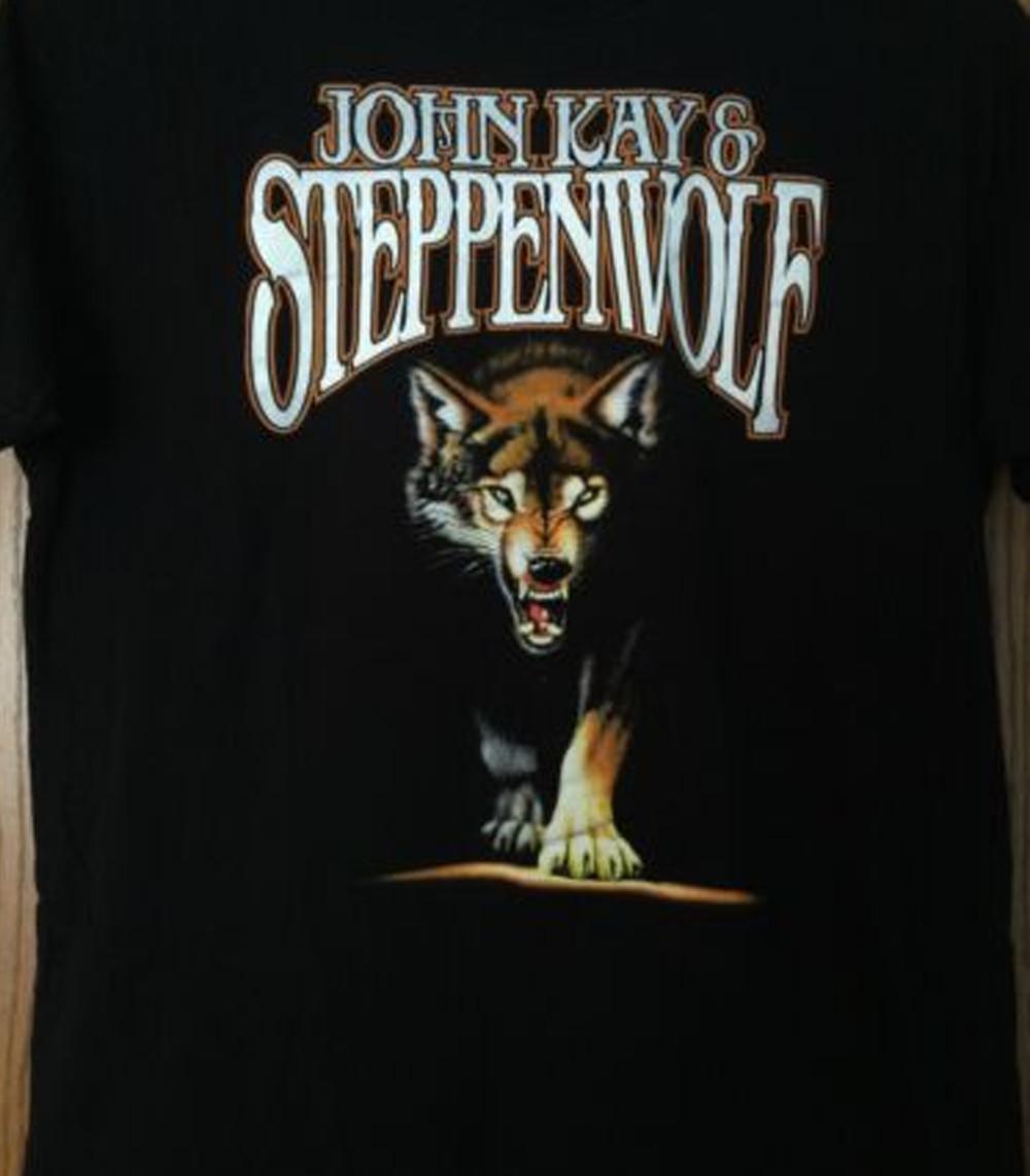 Steppenwolf band John Kay black T-shirt Unisex All sizes XA606 S разноцветный