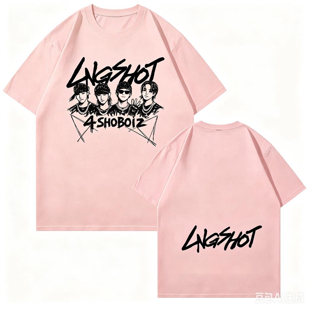 Lngshot 4shoboiz Mixtape Graphic 2026 New KPop Fan Merch Tshirt Unisexs and Unisexs Y2k Super Popular Tshirt Casual Tshirt