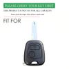 Silicone Car 2 Button Key Cover Case for Peugeot 106 107 206 207 307 Citroen C1 C2 C3 C4 XSARA PICASSO for Toyota AYGO Protector