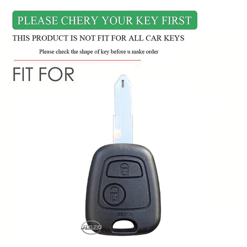 Silicone Car 2 Button Key Cover Case for Peugeot 106 107 206 207 307 Citroen C1 C2 C3 C4 XSARA PICASSO for Toyota AYGO Protector