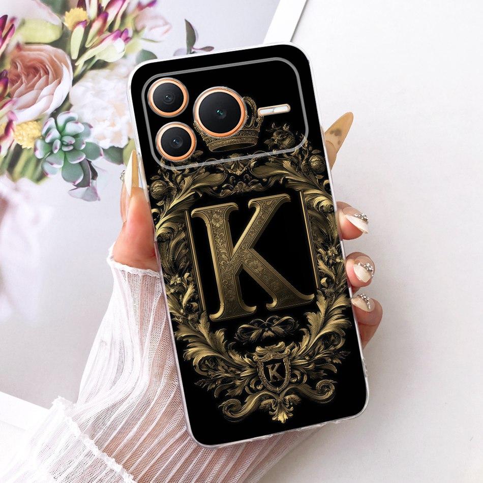 For Honor Power 2 / Power 5G Königliche Krone Anfangsbuchstabe Partner Handyhülle Für Honor Power Power2 Weiches Silikon TPU Stoßfänger