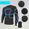 In-Stock Men's Rugby Goalkeeper Long Sleeve Training Uniform Set - Anti-Collision