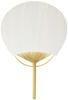 Shikoku Uchiwa 28x41cm Fan, Unisex, Fabric, Striped, Gray,