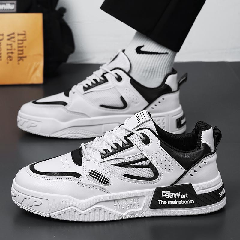 Мужская повседневная спортивная обувь из искусственной кожи — фото 5