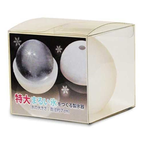 

CYTREC Extra Large Round Ice Maker for 7cm Diameter - This ice maker uses a silicone mold to easily create round ice cubes. [1 piece for 7cm ice cub