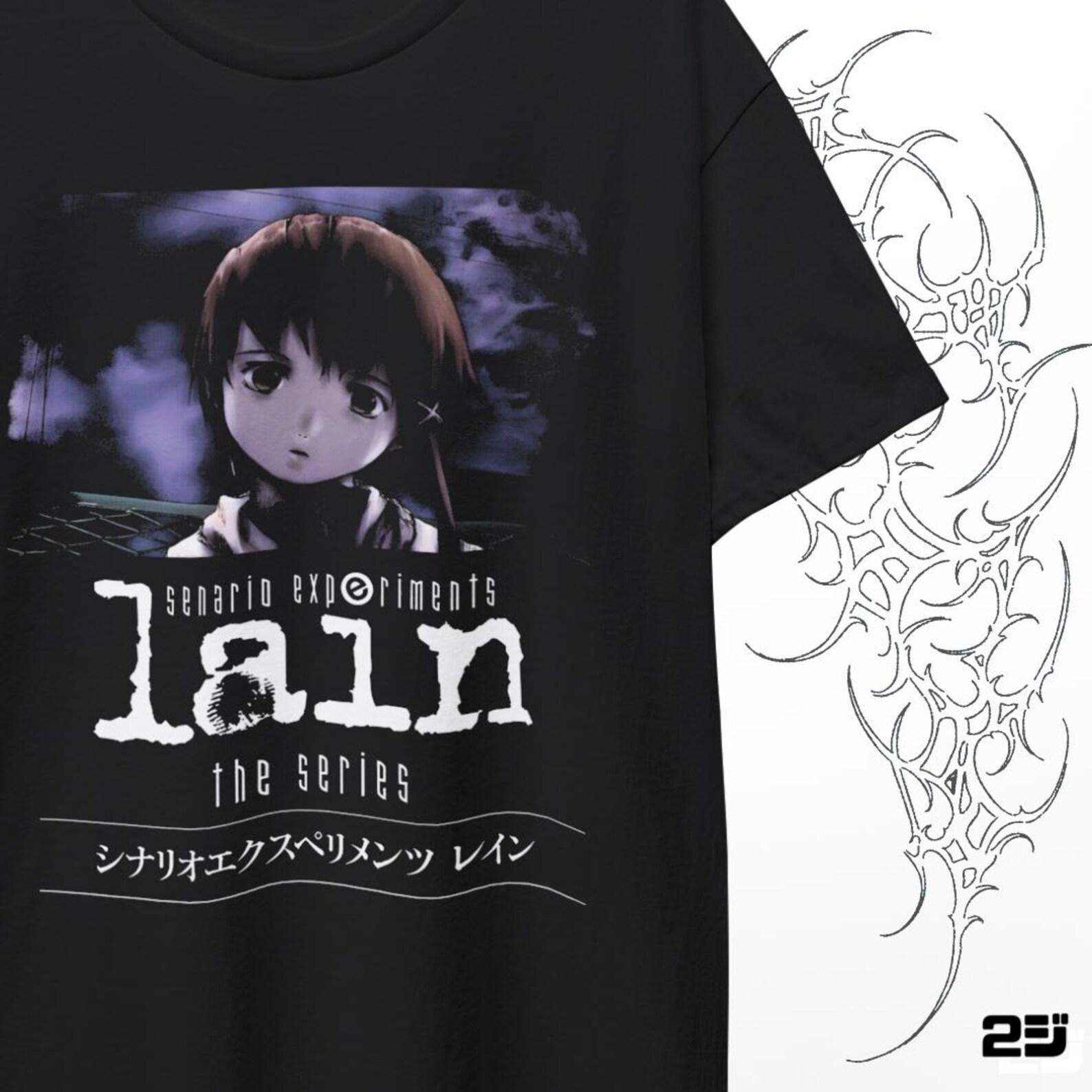 Serial Experiments Lain Inspired Anime T-Shirt | Vintage Cyberpunk Manga Graphic Tee M