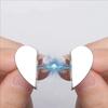 8PCS Anti-Slip Magnetic Curtain Buckle Heart-Shaped Detachable Snap Hooks  Shower Curtain