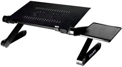 KKaMM Laptopständer Computertisch PC-Ständer Faltbarer Aluminium mit Dual (42cm Lüfter)