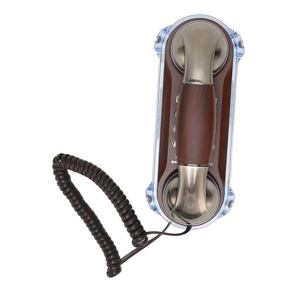 Retro Landline Phone Corded Home Phone Wall Mount Flash Phone for Home School Office Factory Hotel Cobalt Nickel