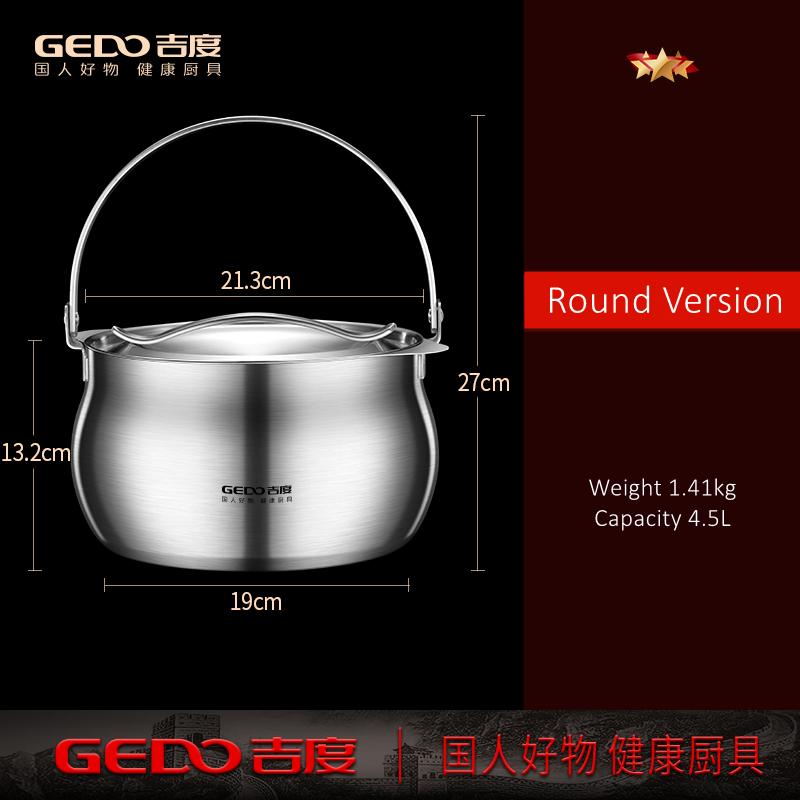 

LFGB Certification 304 Stainless Steel Hanging Pot Ultra Thick Portable Picnic Cooking Pot Oil Container with Strainer & Handle