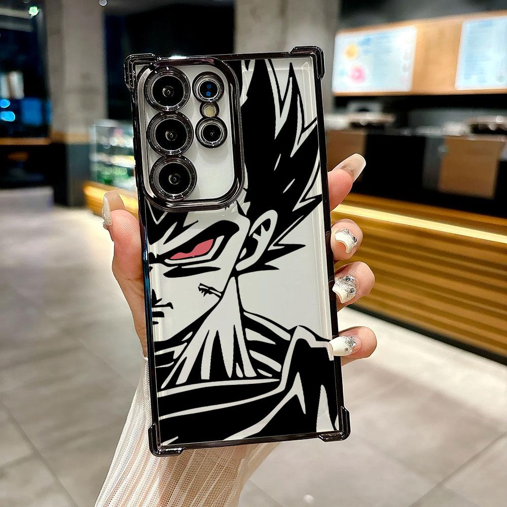 Cover Anime Dragon Ball per Galaxy S26 Ultra Custodia Telefono GOKU VEGETA per Samsung S26 S25 S24 S23 S21 Ultra S20 FE S25 Plus Cover