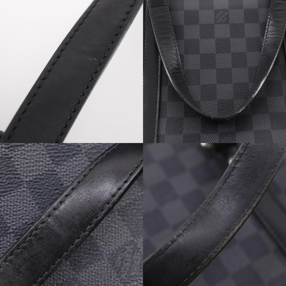 Louis Vuitton Tadao Handbag N51192 2WAYShoulder Tote Bag Black Damier Grafitto Canvas Mens Used