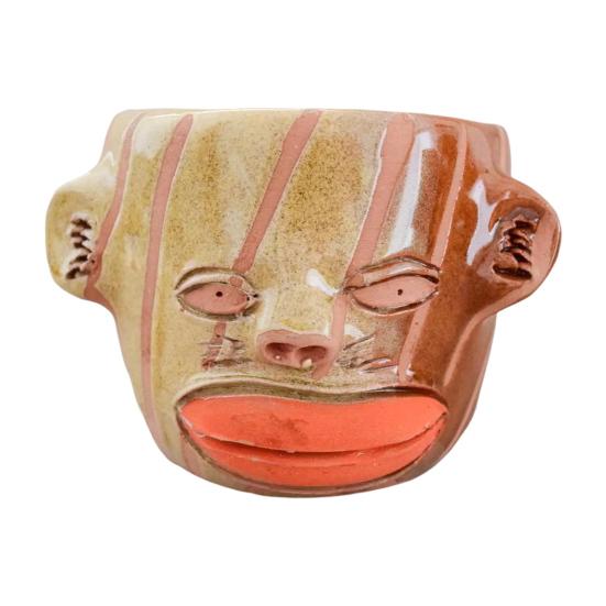 Weird Face Ceramic Mug 350ml Handcrafted Artistic Coffee Cup Decorative Tea Mug Drinkware Gift for Friends Family