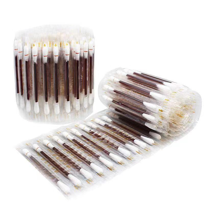Cotons-tiges jetables de désinfection à l'iode, emballés individuellement, pour la désinfection des plaies, cotons-tiges de désinfection à l'iode 8 ml