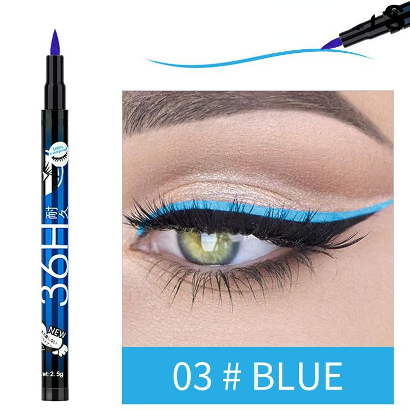 

1 шт., водостойкая жидкая подводка для глаз, водостойкая ручка для макияжа глаз, водонепроницаемый карандаш для красоты, жидкая подводка для глаз, черная косметика