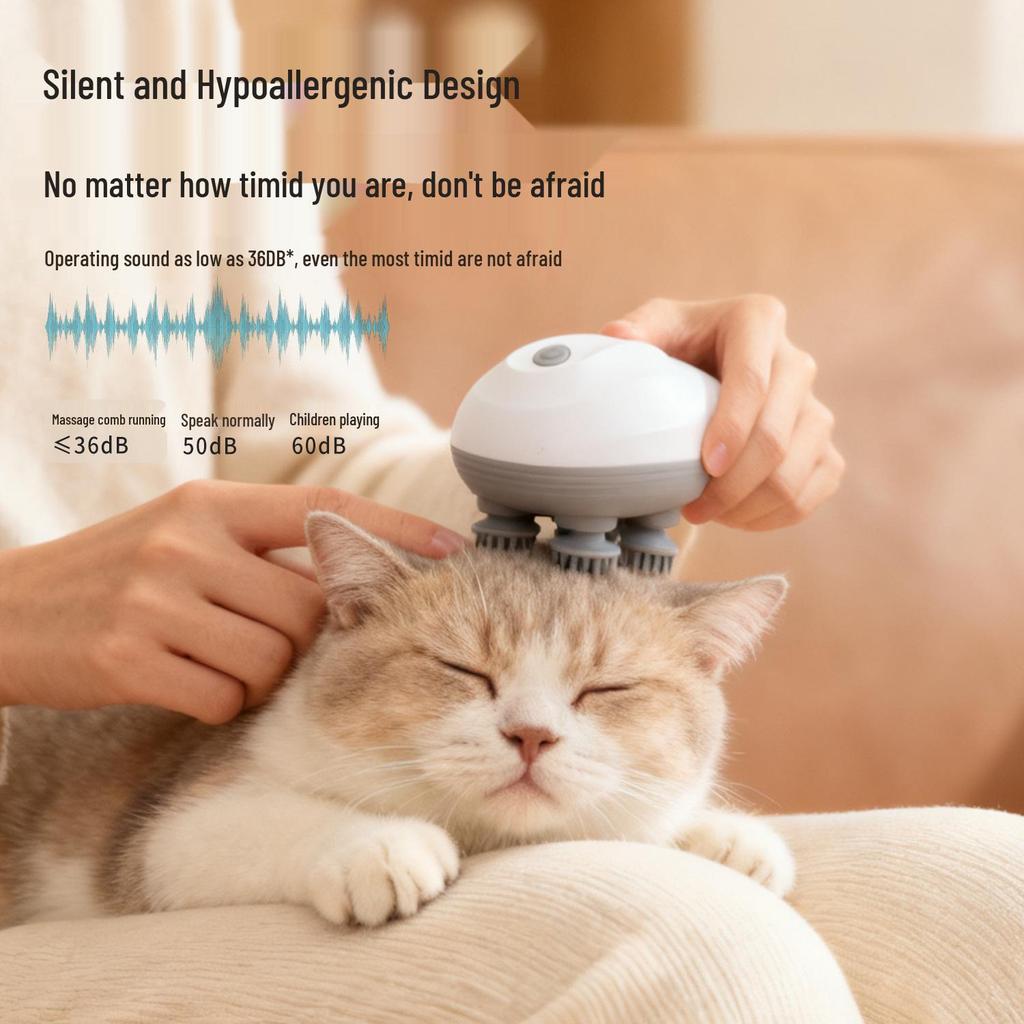 Pet Smart Waterproof Multi-functional Cat Massager