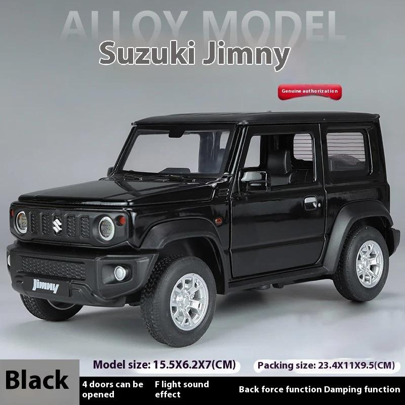 Modellino di Veicolo in Lega di Metallo pressofuso Suzuki Jimny SUV Off Road Scala 1/24 con Suono e Luci da Collezione Espositore Decorazione Hobby Regali per Ragazzo