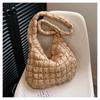 New Fashionable Pleated Cloud Bag Versatile Single Shoulder Portable Dumpling Bag Large Capacity Down Cotton Underarm Women's Bag